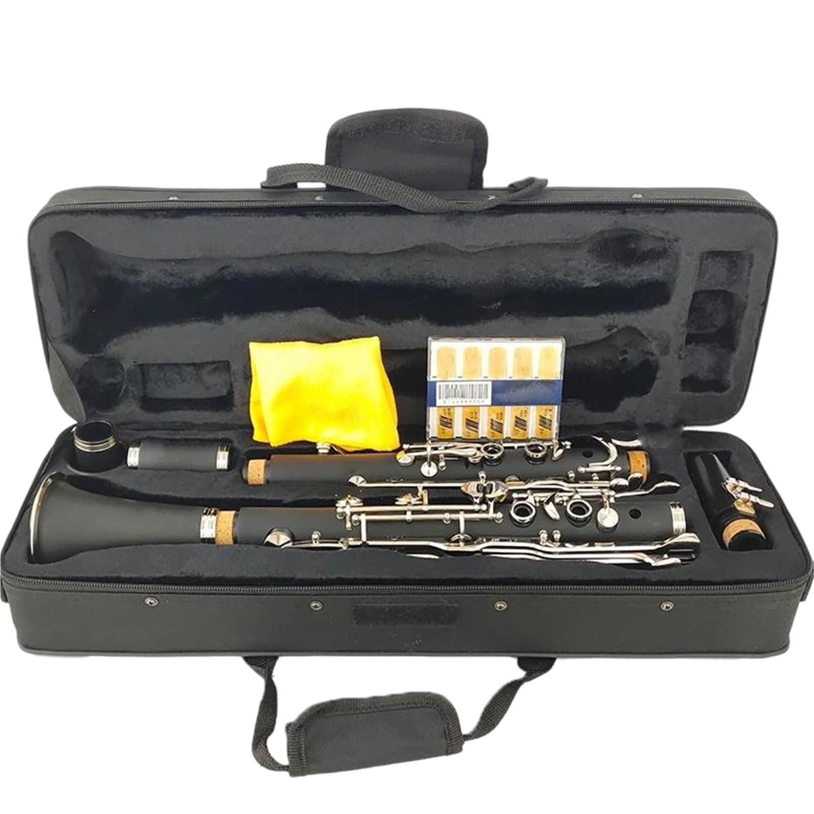 Clarinete Con Llave 18/20 Tono G Resina ABS Material Del Cuerpo Niquelado(18keys)