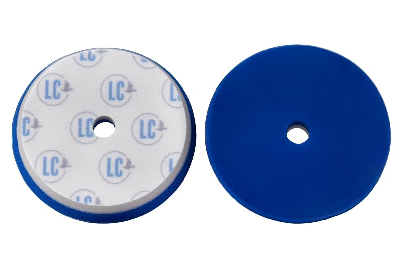Boina de Espuma Azul Lake Country HDO para Polimento Pesado 16,5 cm, para Superfícies Pintadas, Encaixe em Suporte de 15,2 cm, 1 unidade