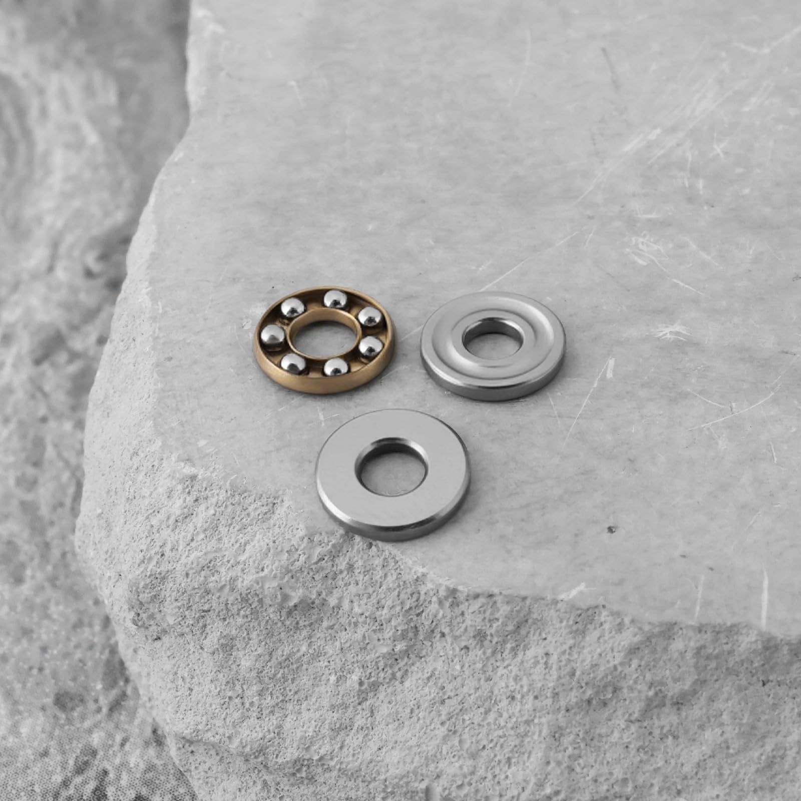10 Stück F3-8M 11000 U/min Axial-Rillenkugellager 3 X 8 X 3,5 Mm Chromstahl Geeignet für Ofen-Drehteller-Hebepumpe