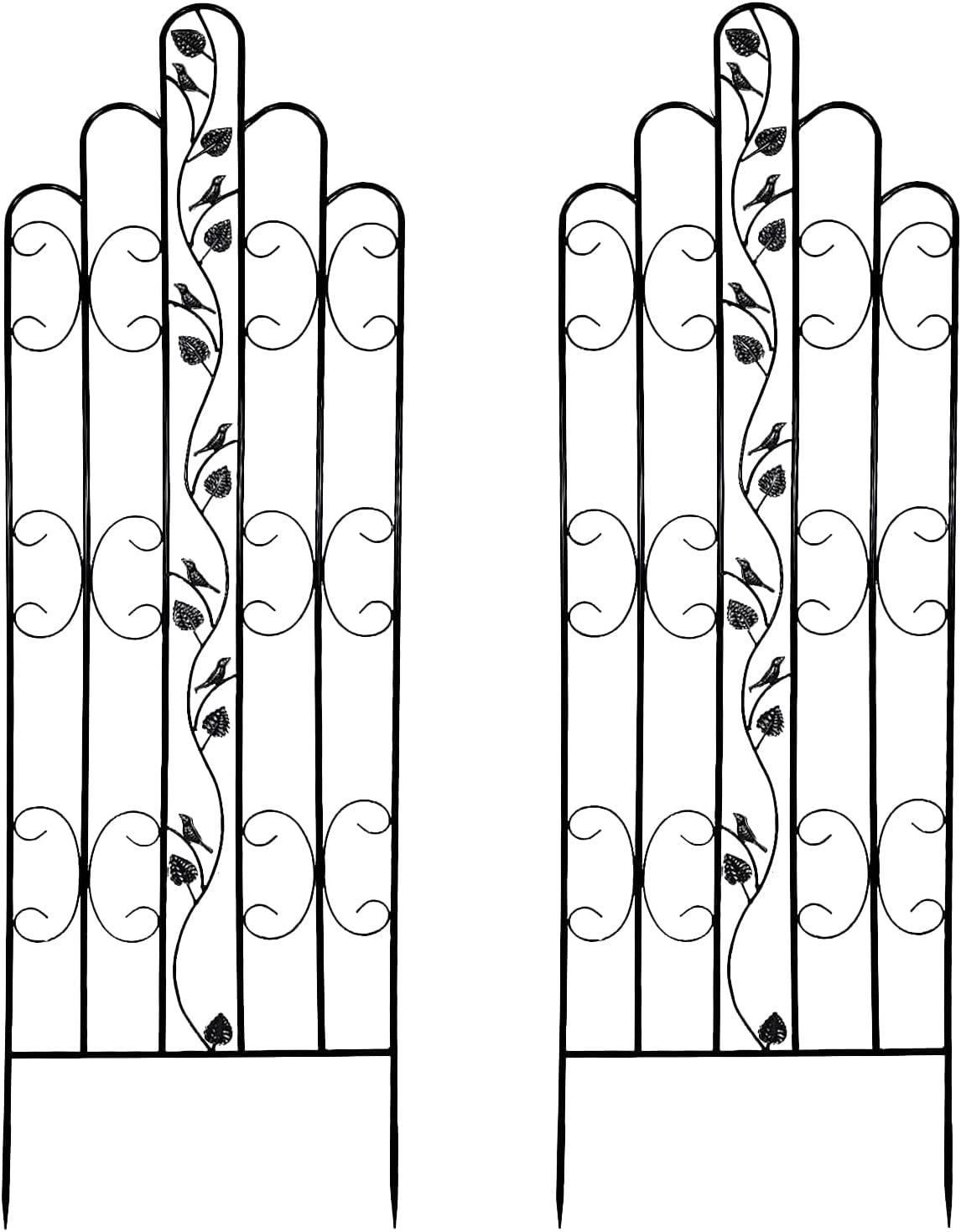 Ashman Heavy Duty Standard Design Trellis (2 Pack) for Garden and Climbing Plants and Vines, Great for Ivy, Roses, Cucumbers, Clematis - 70 inches Tall.