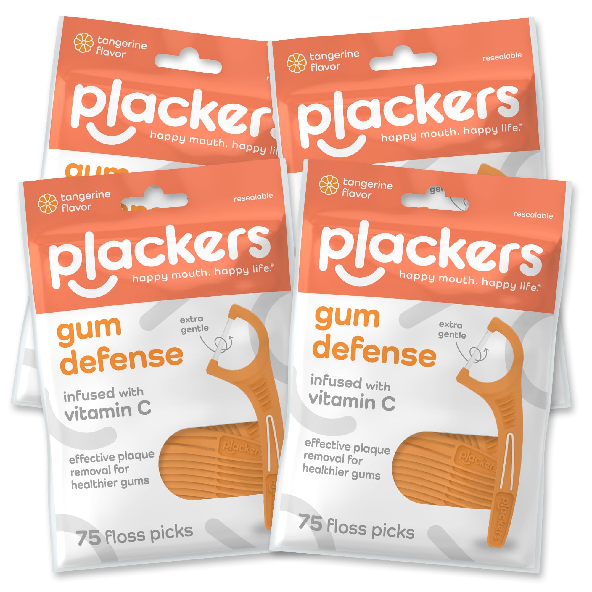 Plackers Gum Defense Floss Picks Infused with Vitamin C