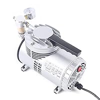 Vista 7 de Bomba de vacío de 1/4HP Bomba de vacío sin aceite Bomba de vacío de aire de paleta rotativa de una etapa con 600mmHG Grado de vacío Pro Bomba