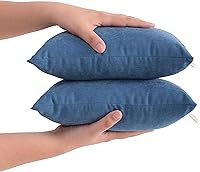 Vista 13 de FLXXIE Tiny Pillow - Mini almohada de microfibra alternativa de plumón de 11 x 7 pulgadas para viajes, mascotas, suave lavable a máquina, almohadas
