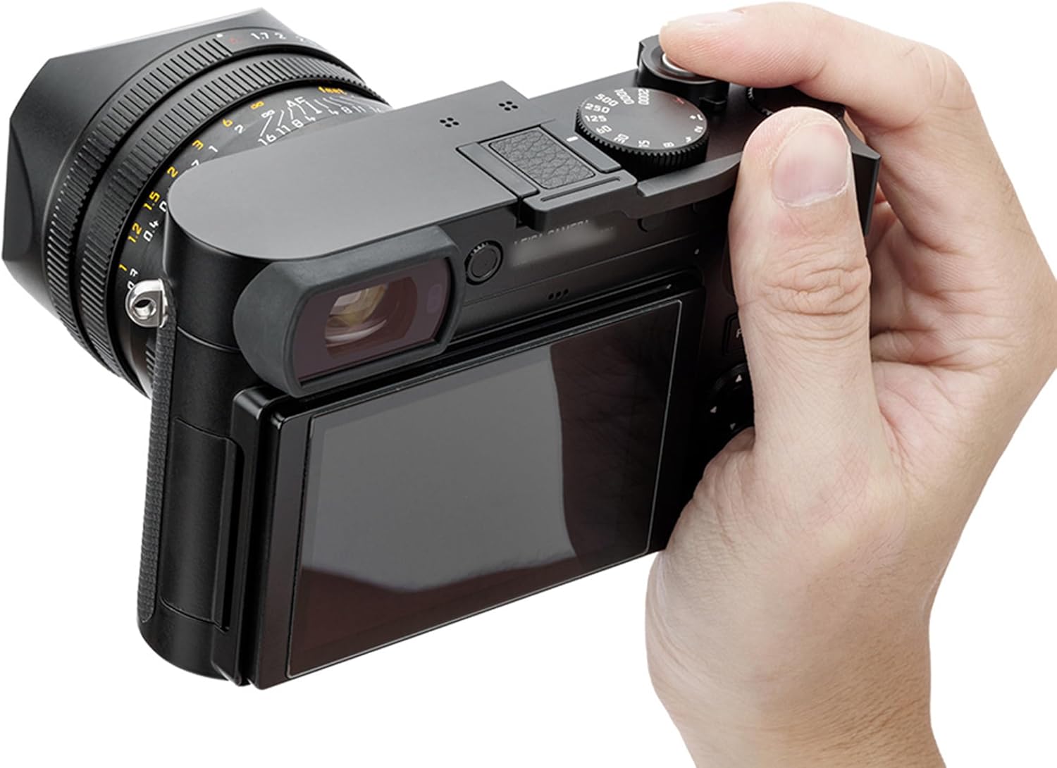 JJC TA-Q3 Thumbs Up Grip for Q3 Camera, Q3 Thumb Grip, Made of Premium Anodized Aluminium Alloy, Silicone Pad, Hot Shoe Grip for Q3, Weight 9G, Size 68.1 x 30.7 x 18mm