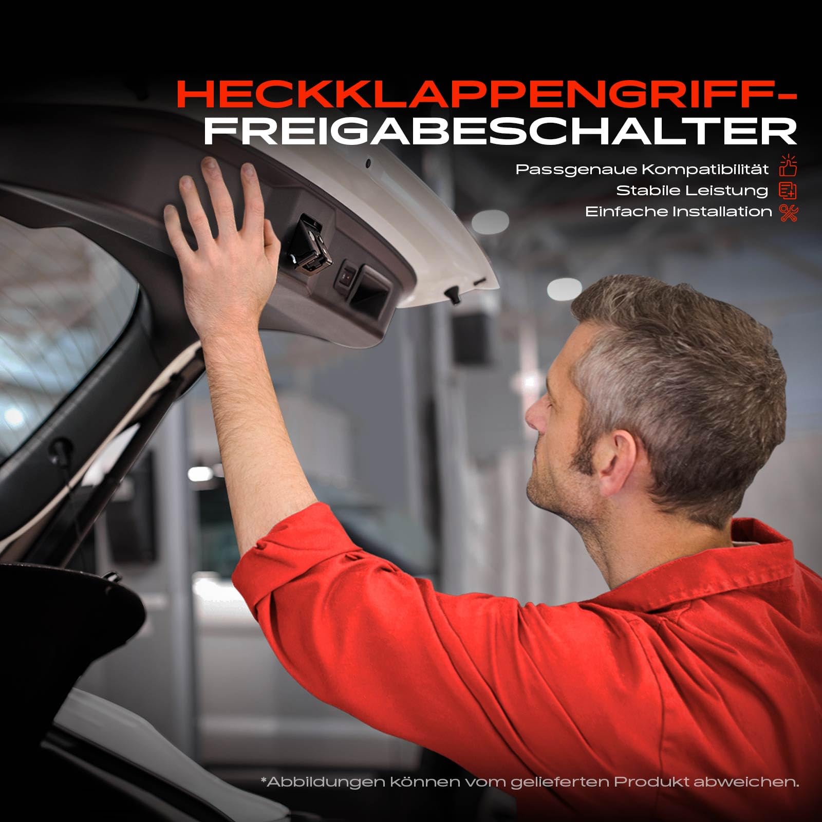 Frankberg Heckklappengriff Türschloss Kennzeichenlich 3-polig Kompatibel mit M.i.n.i Cabriolet R52 M.i.n.i R50 R53 Replace# 51137074020
