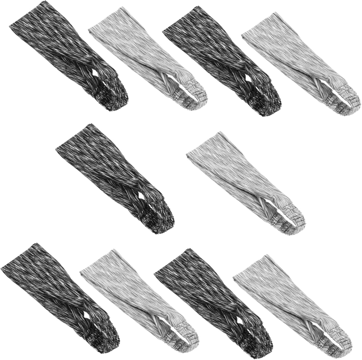 10pcs Non Slip Sports Headbands for Men and Women Sweat Absorbing and Comfortable Hair Band for Yoga Running Fitness for Cycling Gym Workouts