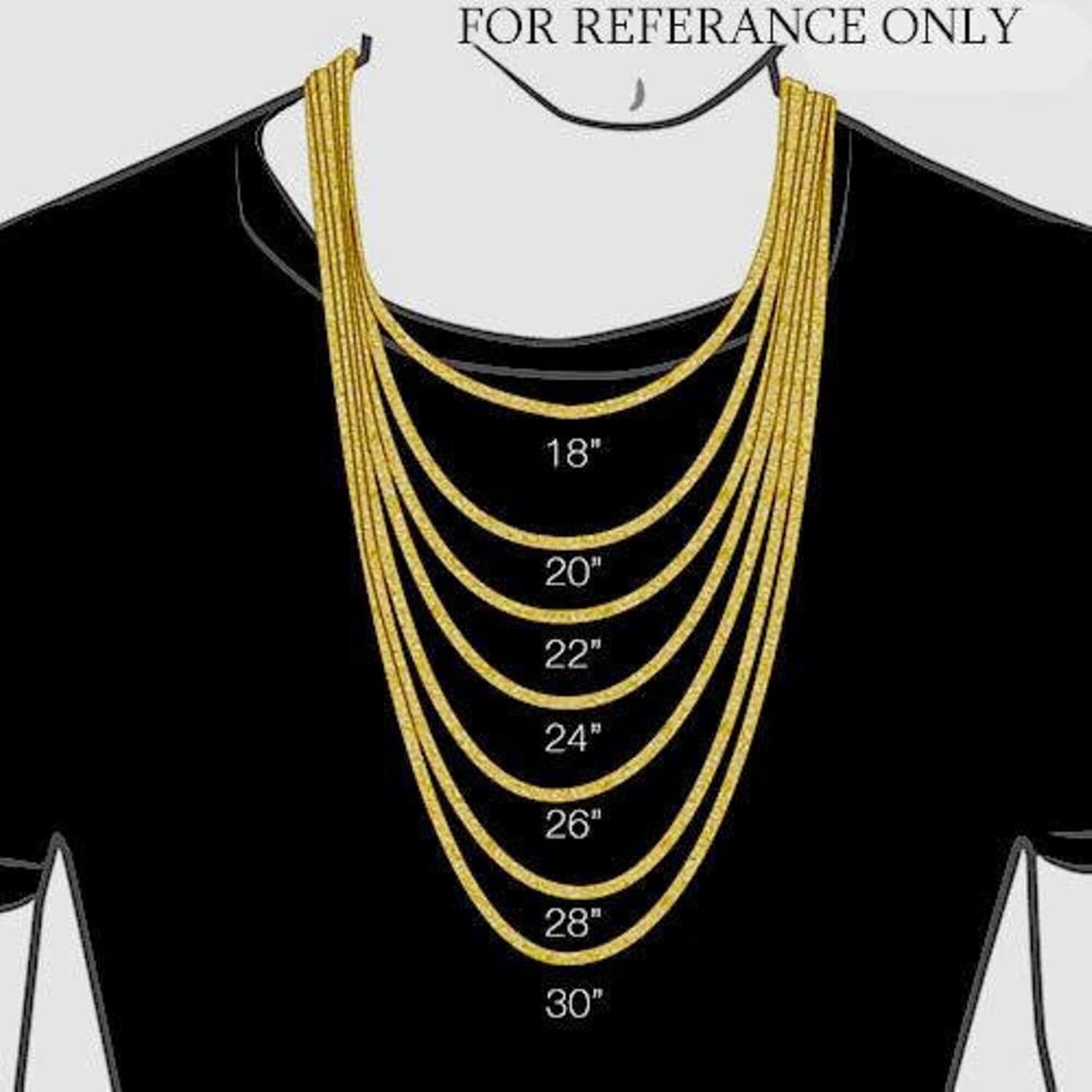 GLIVEOR Cuban Link Chain Necklace for Men & Women, 16 18 20 22 24 26 28 30 Inch Multi-Length Chunky Silver Chain, 3mm 3.5mm 5mm Widths - Image 7