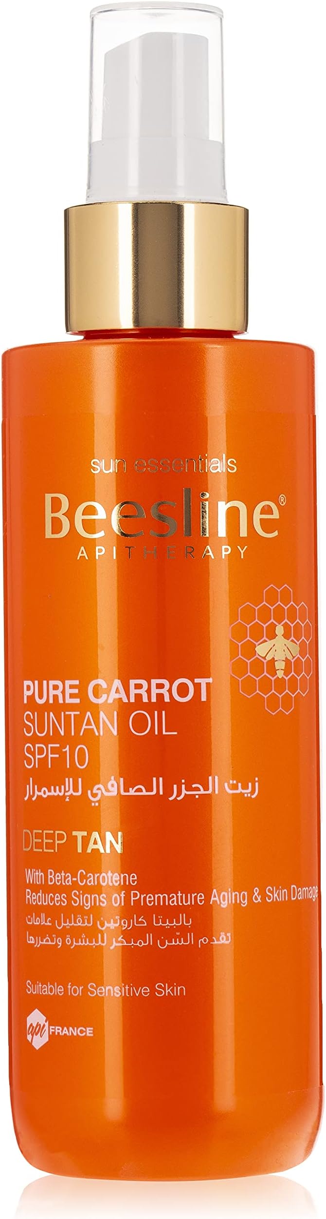 Beesline Pure Carrot Suntan Oil Spf 10, 200 ML