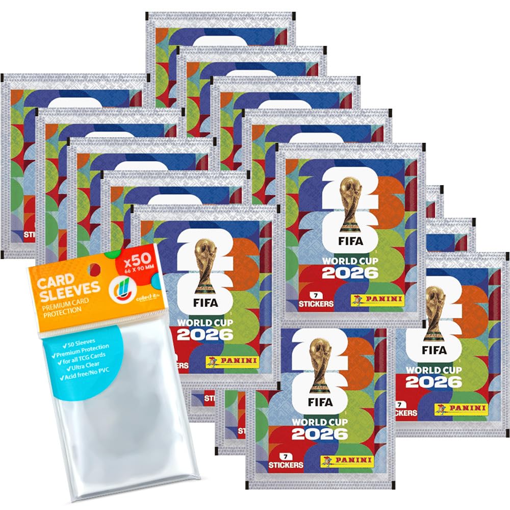 Paquete con pegatinas World Cup 2026 – 20 bolsas + fundas exclusivas collect-it