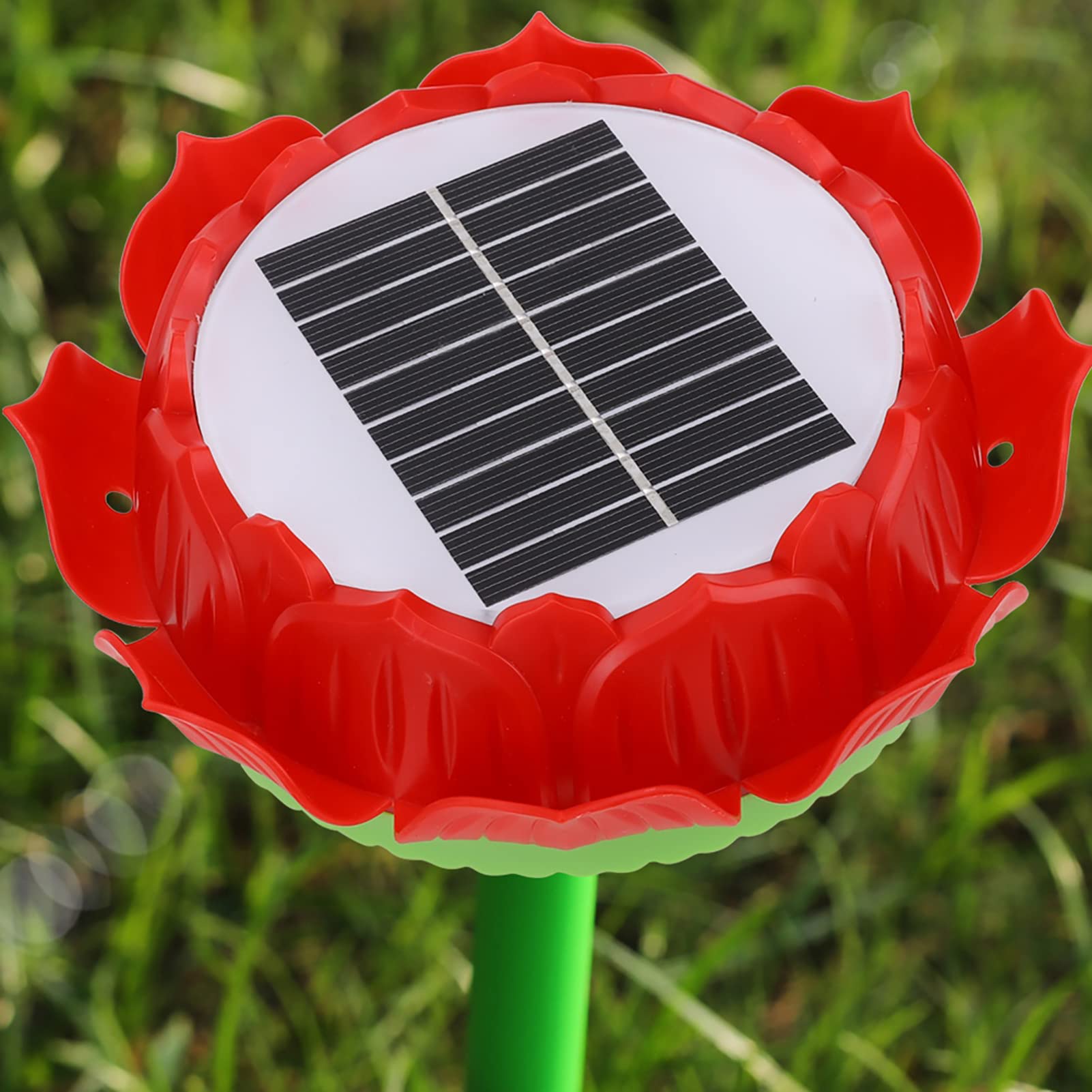 TOPINCN Buddha Music Player Outdoor Solar Energy Buddhist Music Prayer 48 in 1 Catalogue Song Player Machine Amitabha Daming Mantra (red)