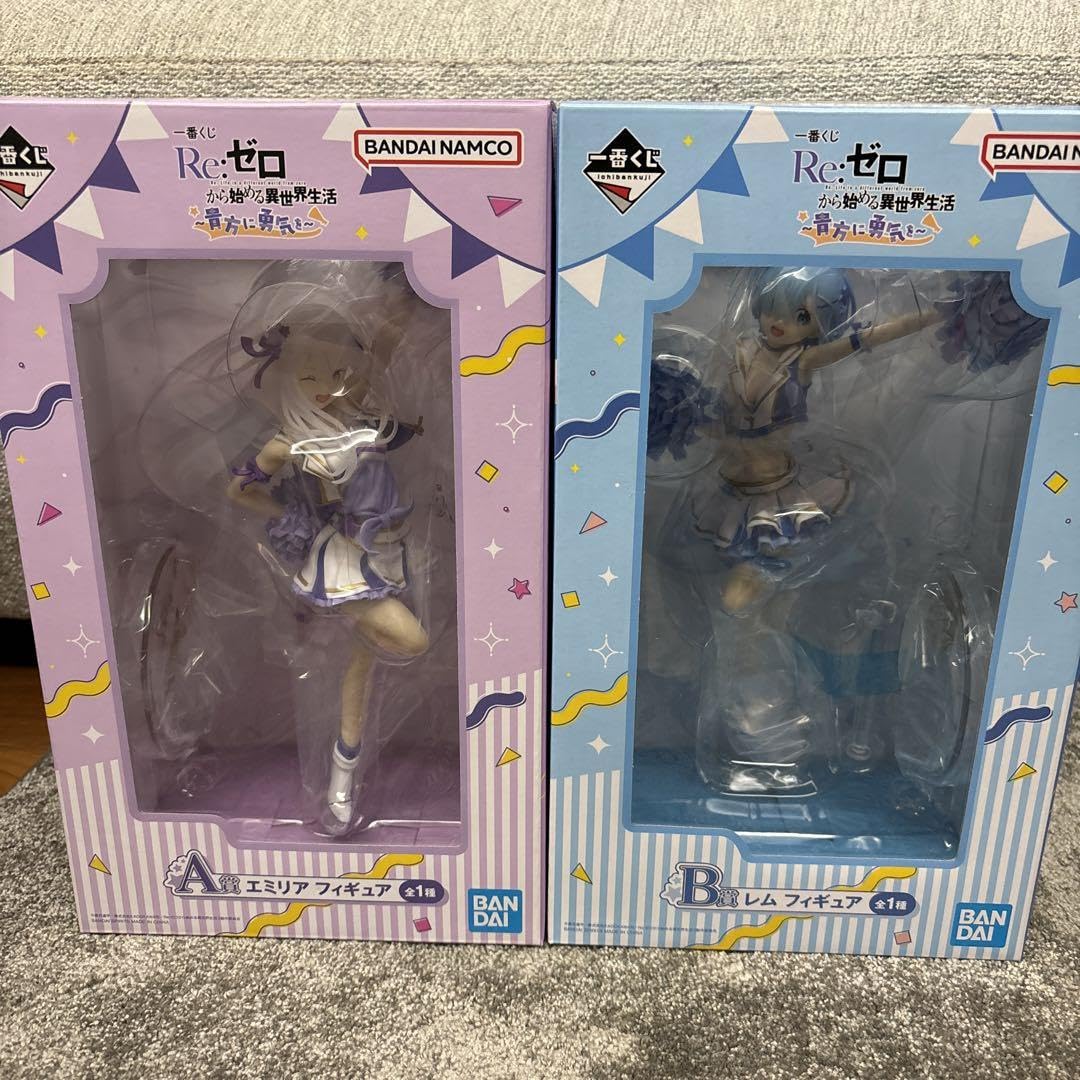 一番くじ　リゼロ　貴方に勇気を　A＆B賞　セット 一番くじ リゼロ ～貴方に勇気を～」が発売決定！チアガール姿の