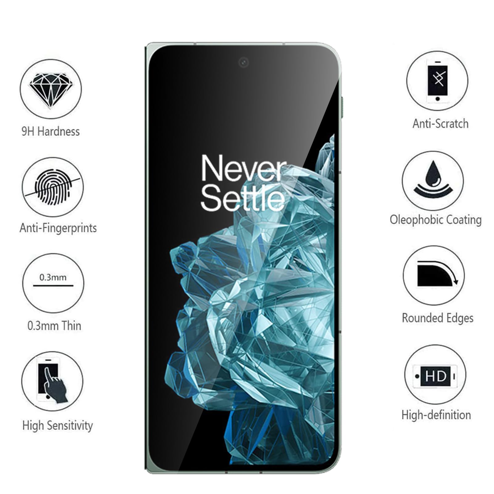 KZIOACSH Back Screen Protector for OnePlus Open 2 Pack Flexible TPU Full Coverage 3D Curved Edge Elastic Screen Protector Film Transparent Self-Healing Cover Film Scratch Resistant Protective Film - Image 2