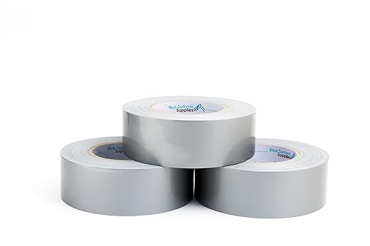 3 Pack Duct Tape, Tear by Hand Design, Silver, Strong 7.3mil Thickness, Designed for Home and Office use with Commercial Grade Strength, 60 Yard Length, 180 Total Yards