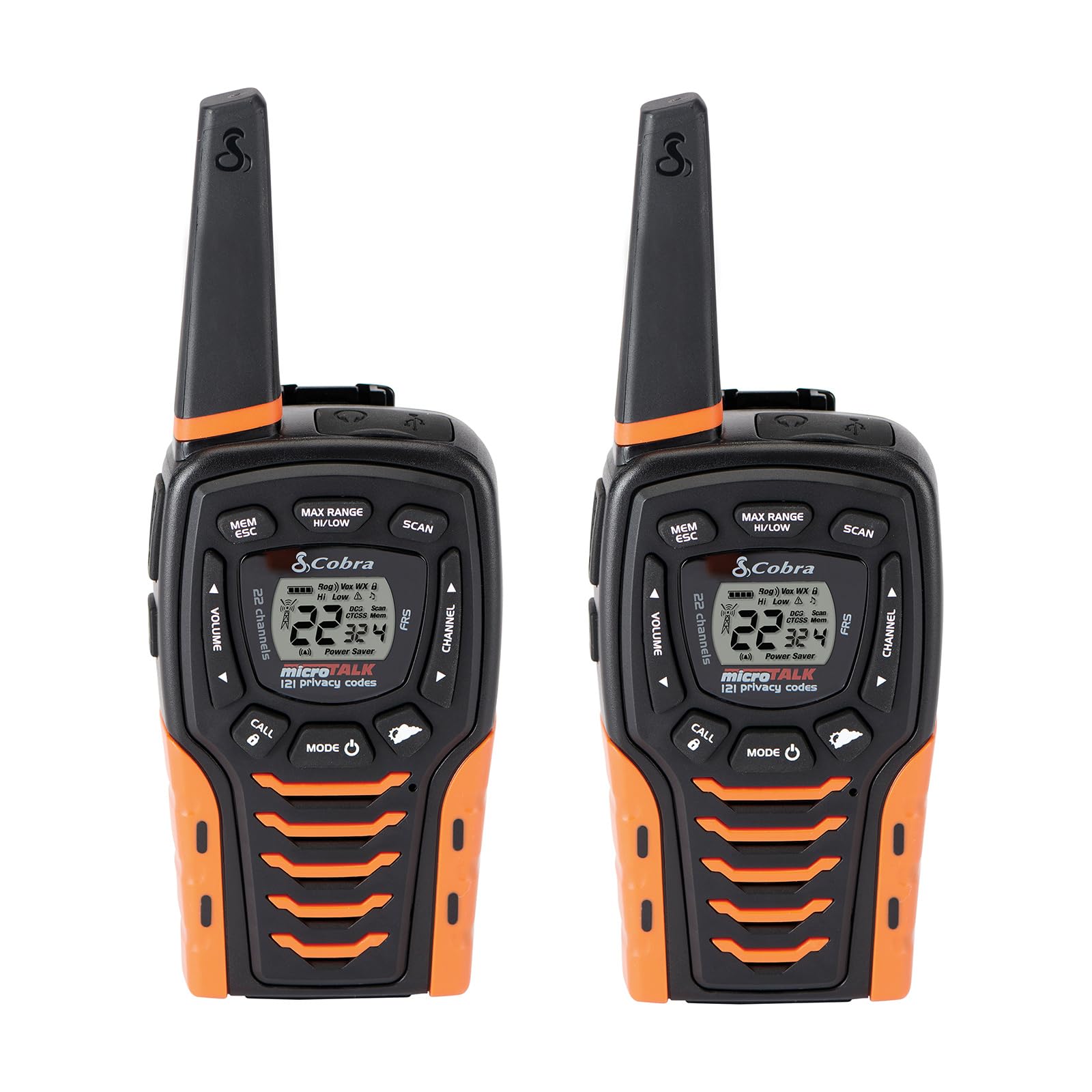 Cobra ACXT645 Waterproof Walkie Talkies, Rechargeable, 22 Channels