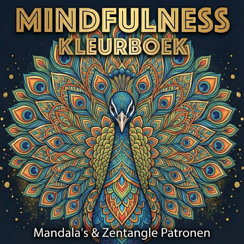 Mindfulness Kleurboek: Mandala's & Zentangle Dierenmotieven - Kleurboek voor Volwassenen: Ontspanning en Stressvermindering