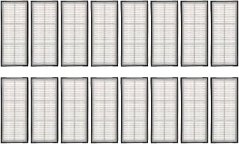 16 Pieces HEPA Filter for Roborock S7 S7+ S7 MaxV S7 MaxV Plus S7 MaxV Ultra S8 Pro Ultra S8 S8+, Robot Vacuum Cleaner Filter Accessory Kit, Replacement Parts 16 Filters