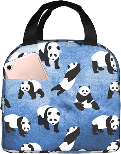 Miniatura 1 de Docsckus Bolsa de almuerzo aislada, resistente al agua, con cremallera, para mujeres, trabajo, picnic, viajes, gato