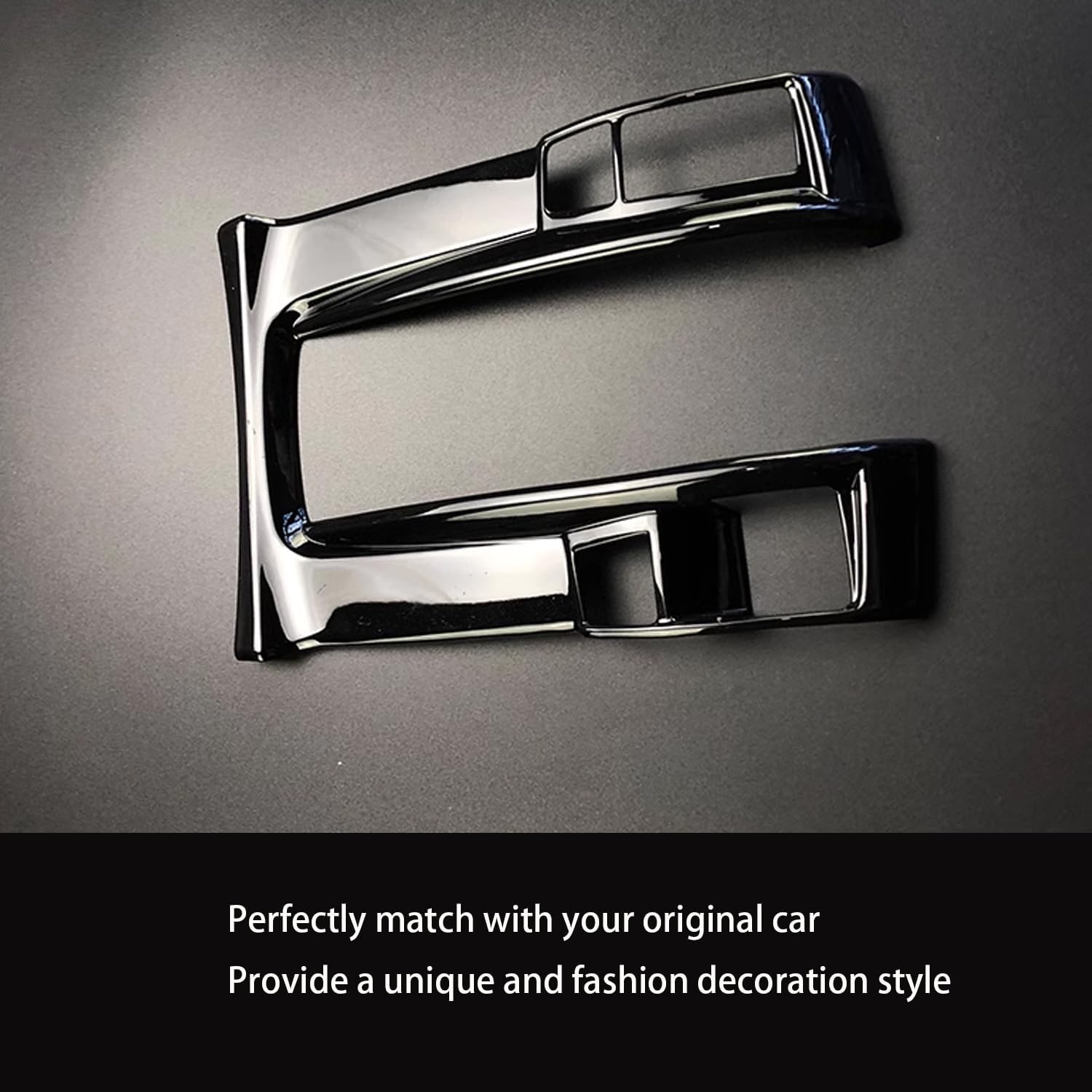 Interior Gear Shift Molding Strip Cover Trim Compatible with Honda Civic 10th Gen 2016～2021 (LHD Only) Black