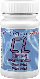 Industrial Test Systems eXact 486670 DPD-4 Micro Total Chlorine Strips, 0.01-11 ppm Detection Range (Bottle of 100)
