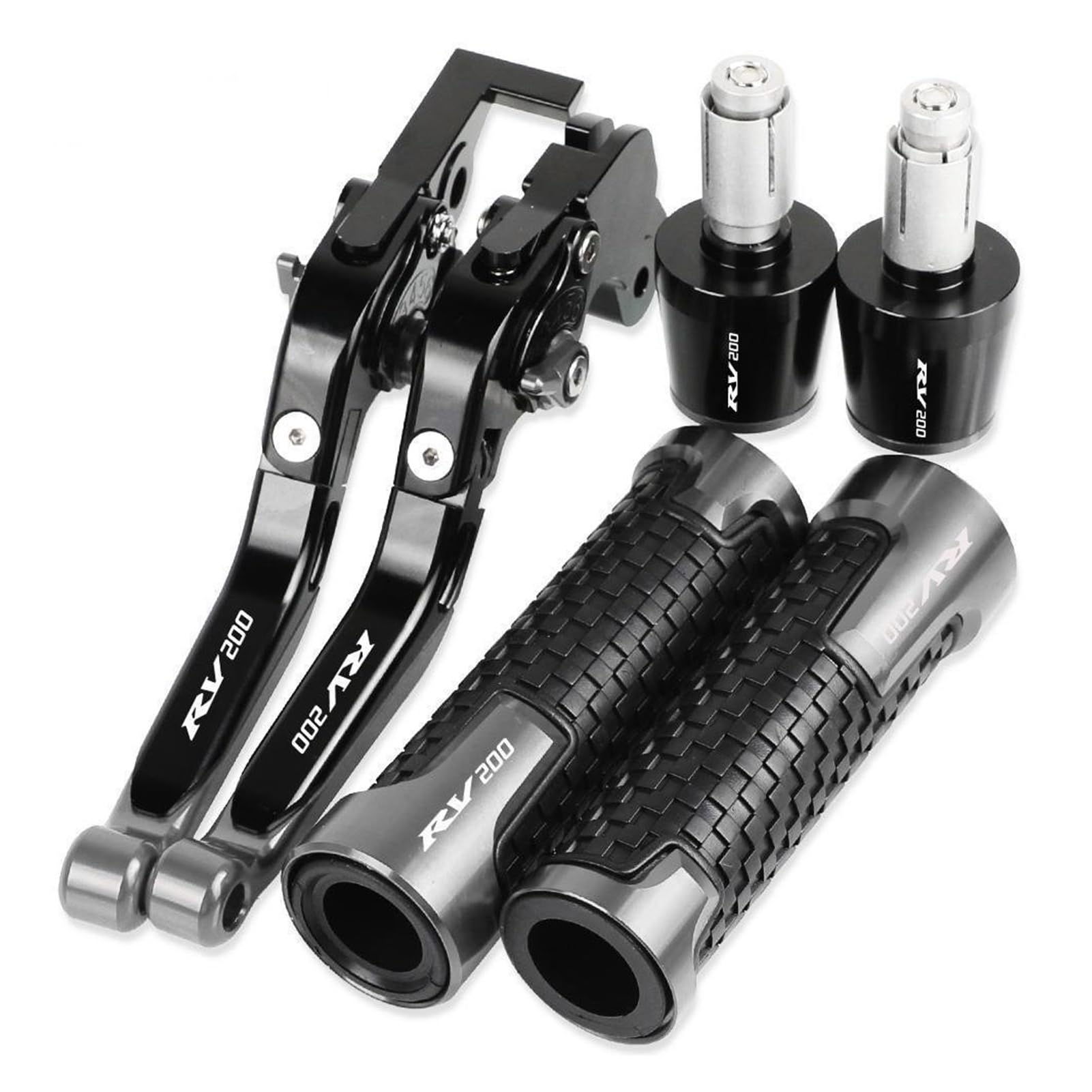 Lsdsaaza 2 Motorcycle Brakes Tie Rod Handbrake Brake Clutch Levers Handlebar Hand Grips Ends Rv 00 For Suzuki Rv200 016 017 Motorcycle Brake Clutch Lever