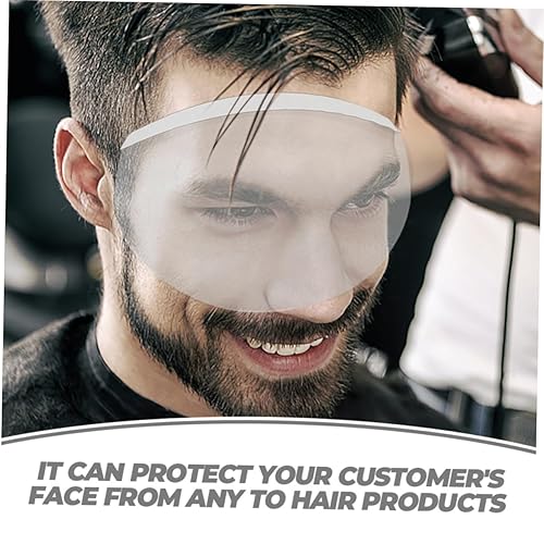 Miniatura 3 de 50 protectores faciales de plástico transparente para peluquería, suministros de peluquería, máscaras duraderas para peinar el cabello, protección