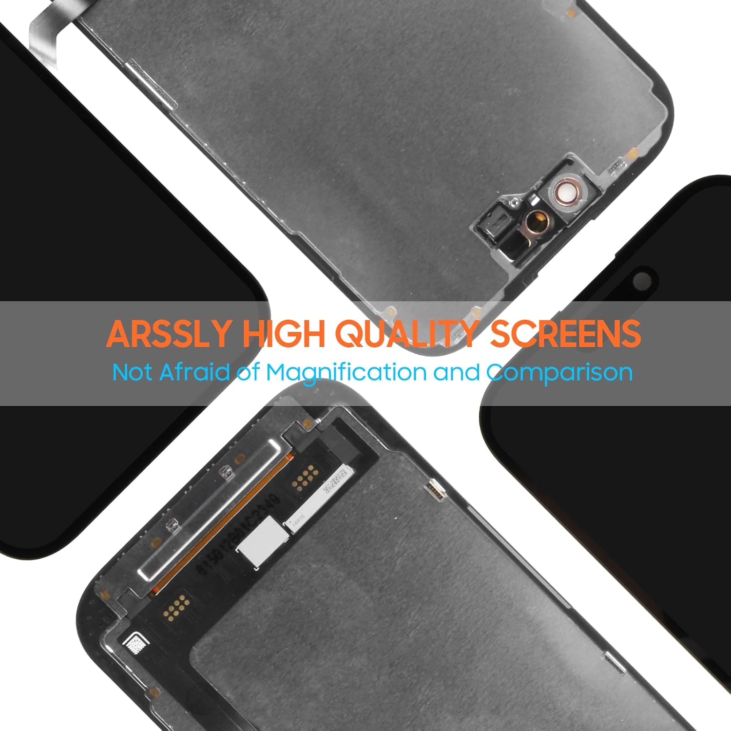 Screen Replacement for iPhone 15 LCD, Display for iPhone15 A2846 A3089 A3092 A3090 Screen Touch Assembly Replacement with Repair Kits(Black,6.1 inch)