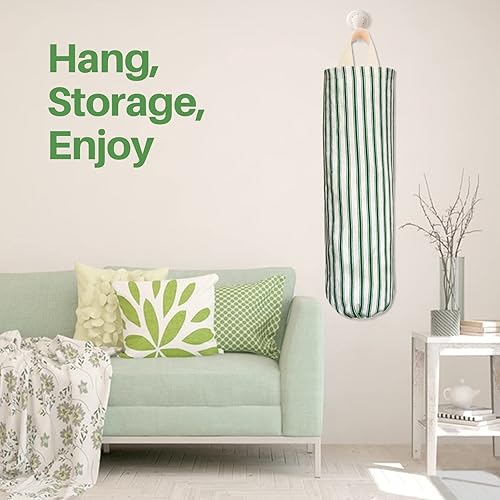 Miniatura 6 de TOGETRUE Soporte para bolsas de plástico, soporte para bolsa de comestibles, organizador de bolsas de basura reutilizable para decoración del hogar,