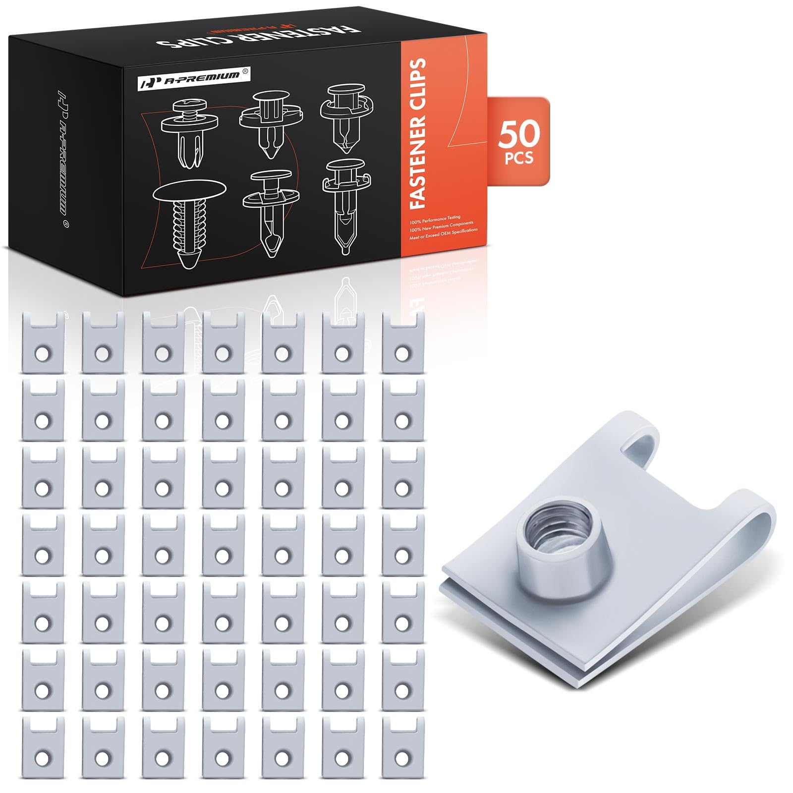 Amazon.com: A-Premium 50PCS Floor Pan Splash Shield U Nut Clips