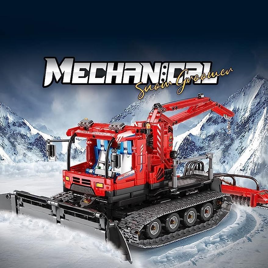 Miniatura 3 de Technology Snow Groomer - Juego de construcción de 2.4 GAPP RC quitanieves con motor, bloque de construcción de vehículos de camión compatible con