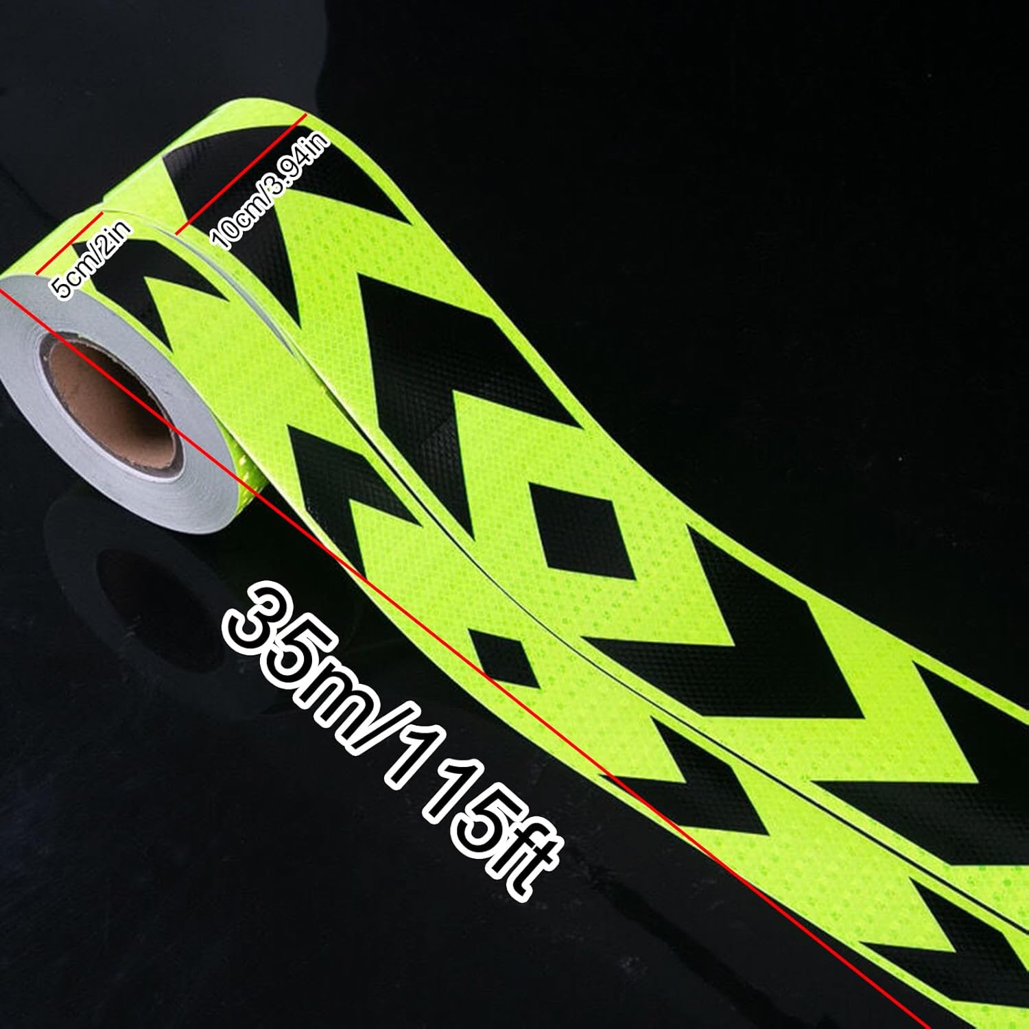 Reflective Tape, Reflective Tape Waterproof,Width 5/10 Centimeters, Length 25 Meters(10cm)