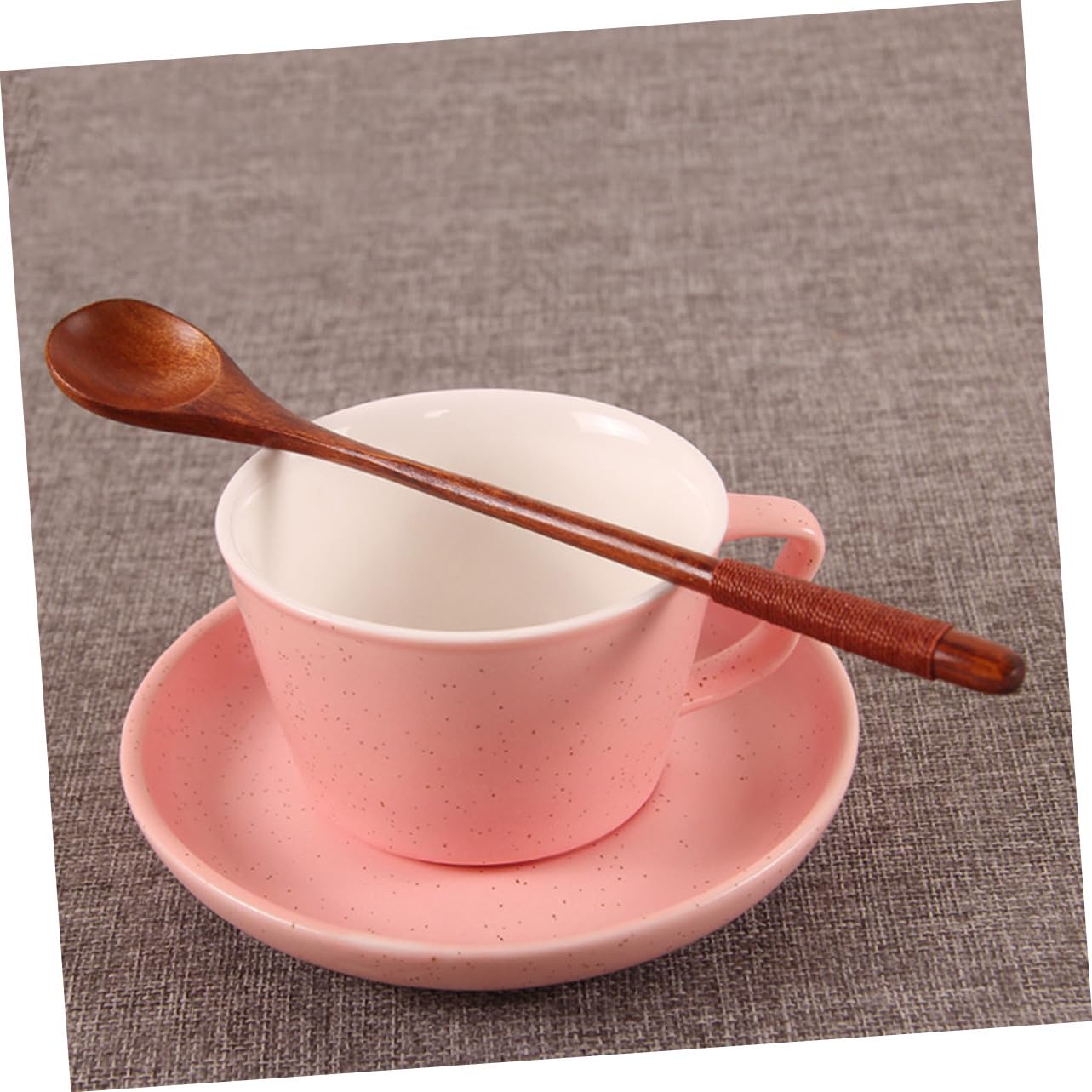 COLLBATH 3Pcs Wooden Spoon Portable Soup Spoons for Food Serving Kitchen Utensils for Home and Restaurants Wood Tableware