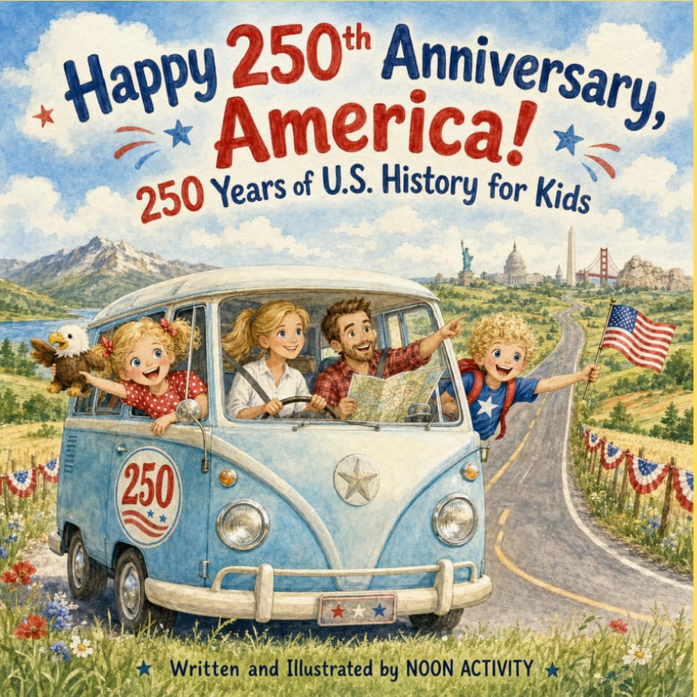 Happy 250th Anniversary, America!: 250 Years of U.S. History for Kids: A Patriotic Guide to Independence Day, American Heroes, and Celebrating the United States