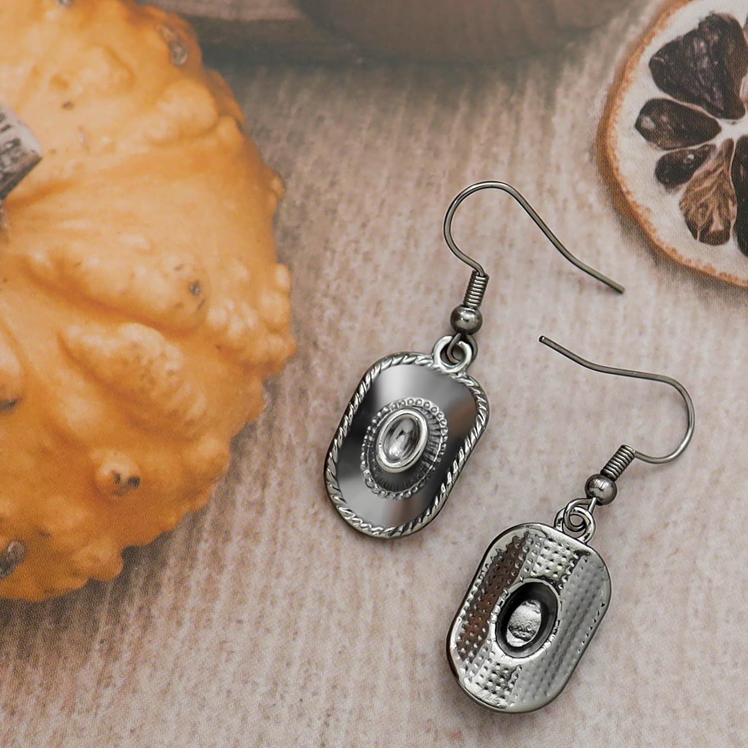 2 Pairs Rhinestone Western Boots Earrings and Cowgirl Cowboy Hat Bohemian Rodeo Boot Drop Dangle Earrings for Women - Image 5