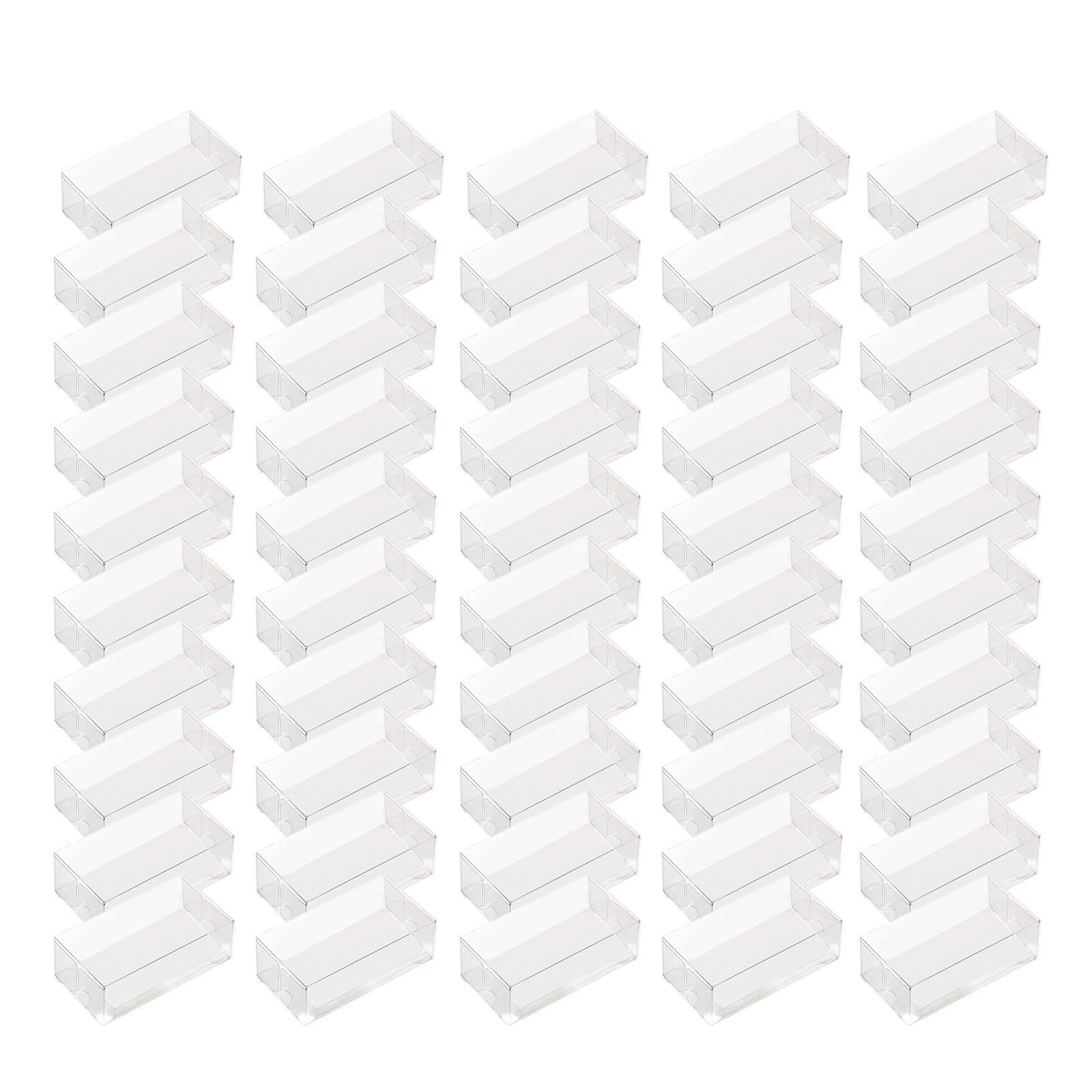 Jazuaiao Of 50 Transparents Macaron Storage Boxes Portable Snacks Containers Dessert Packaging Box for Parties Weddings Macaron Box