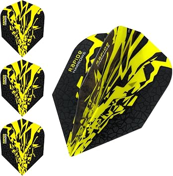 Harrows Rapide X Dart Flights - 100 Micron - Standard - 1 Set 3 Yellow