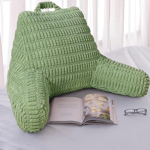 Miniatura 8 de Almohadas de lectura para sentarse en la cama para adultos, almohada de respaldo para sentarse en la cama y el sofá, soporte de respaldo para silla