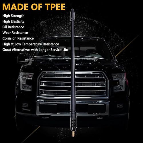 Miniatura 4 de Antena de 13 pulgadas compatible con Ford Bronco 2021 2022 2023 2024 24 puertas F150 F250 F350 Raptor Dodge Ram 1500 2500 3500 Accesorios exteriores