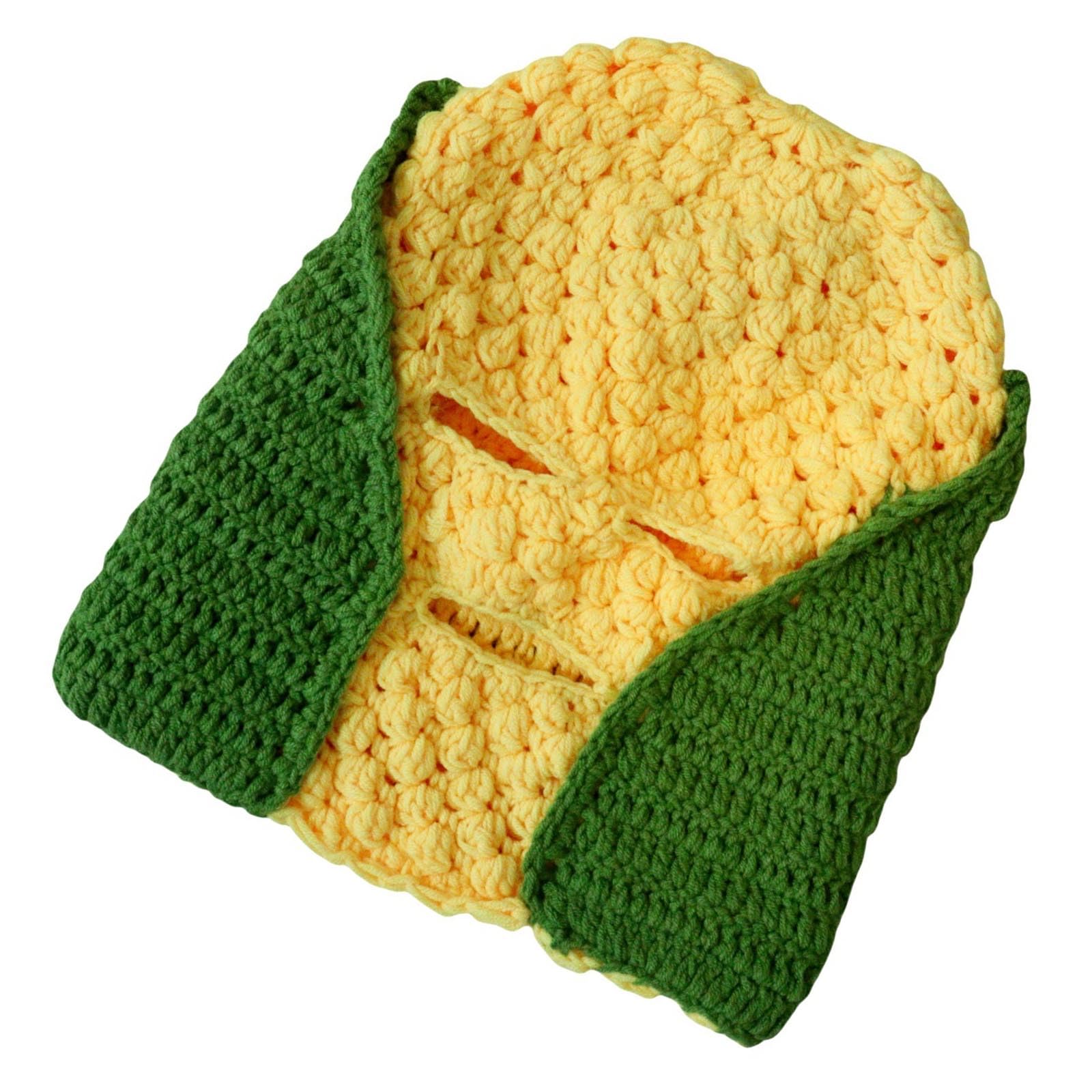 Cache-cou maïs pour adultes et ados - Tour de cou original jaune - 7