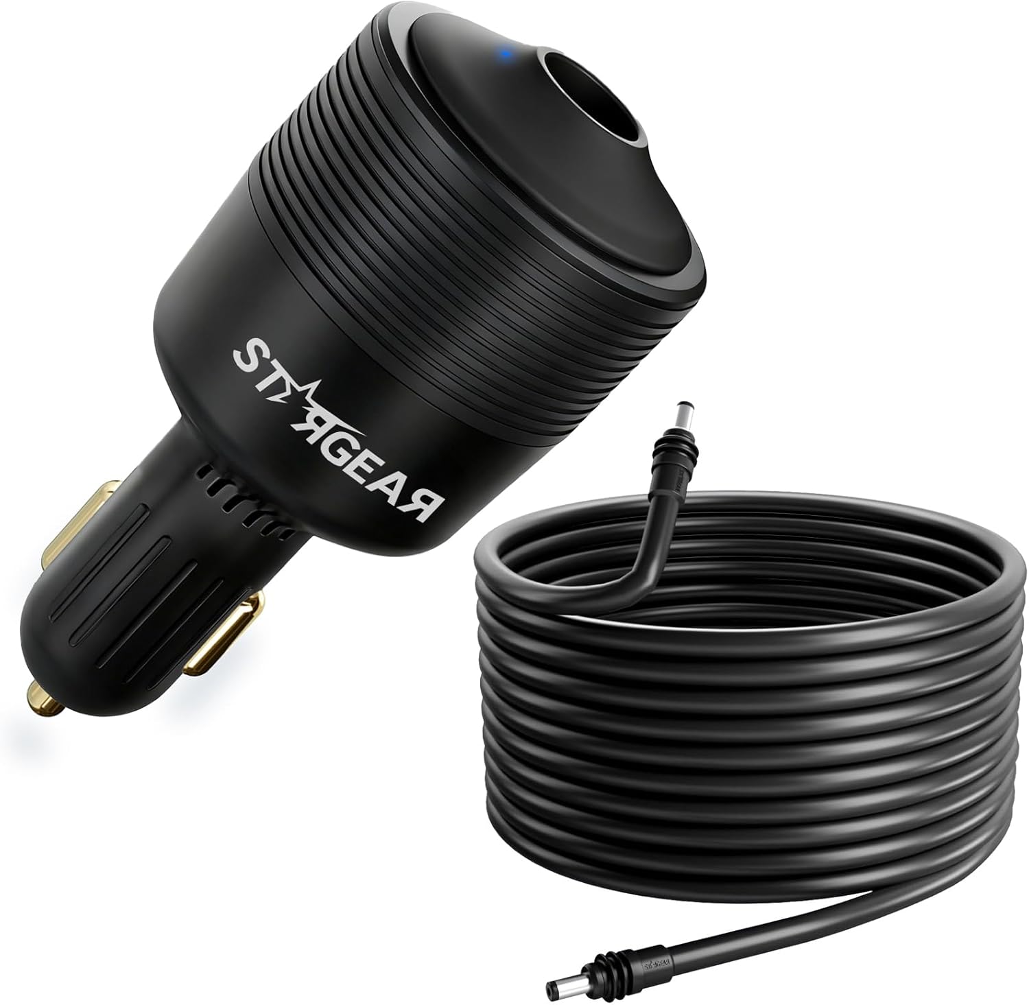 Starlink Mini Car Adapter 12V to 24V DC Step Up Converter with 60W Car Cigarette Lighter Adapter（Black）,Starlink Mini Cable 32.8FT, 16AWG Replacement