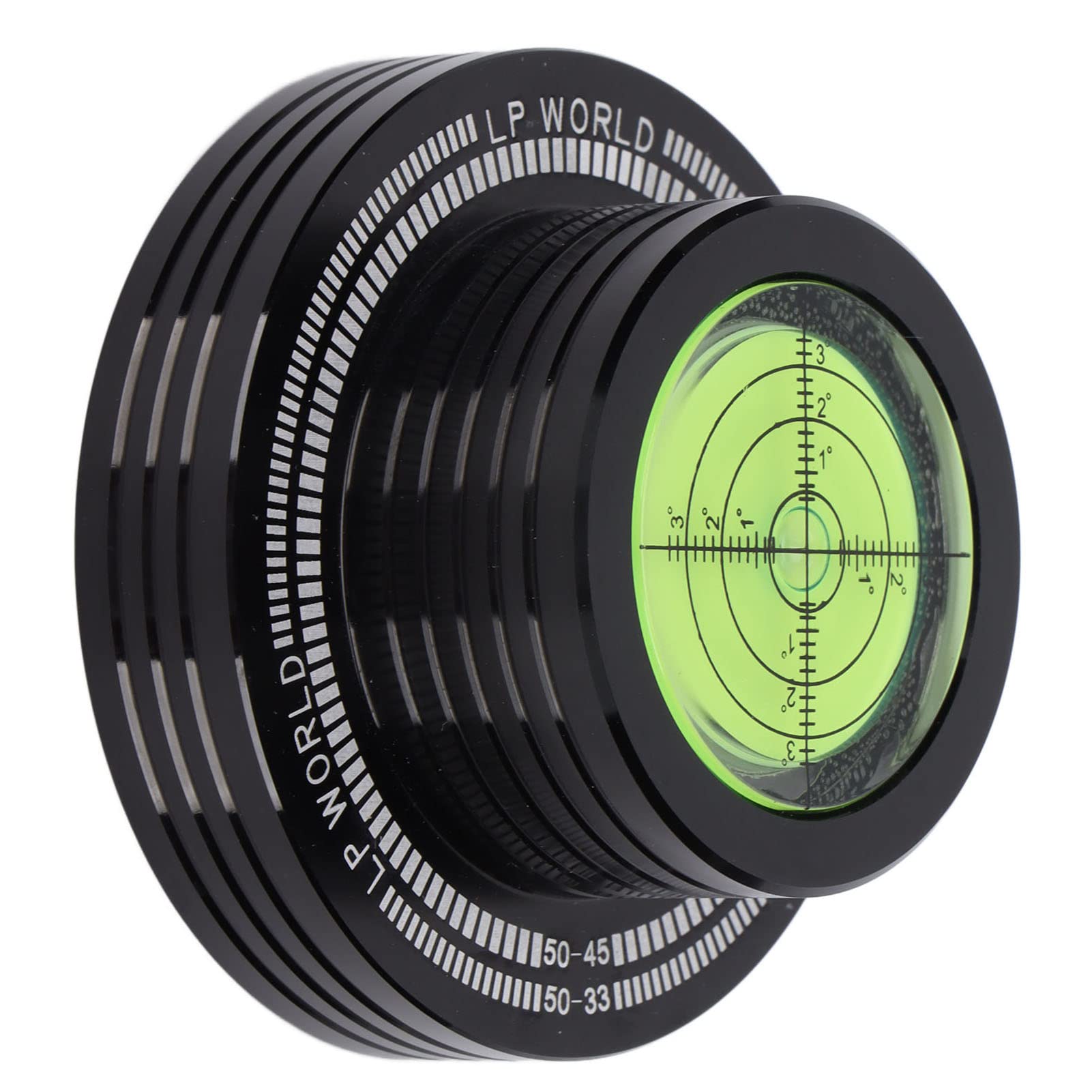 XINL Stabilizzatore del Peso del Disco, Morsetto per Dischi in Vinile, Pad Inferiore Morbido stabilizzato, riduzione del Rumore della velocità per Giradischi LP(Nero)