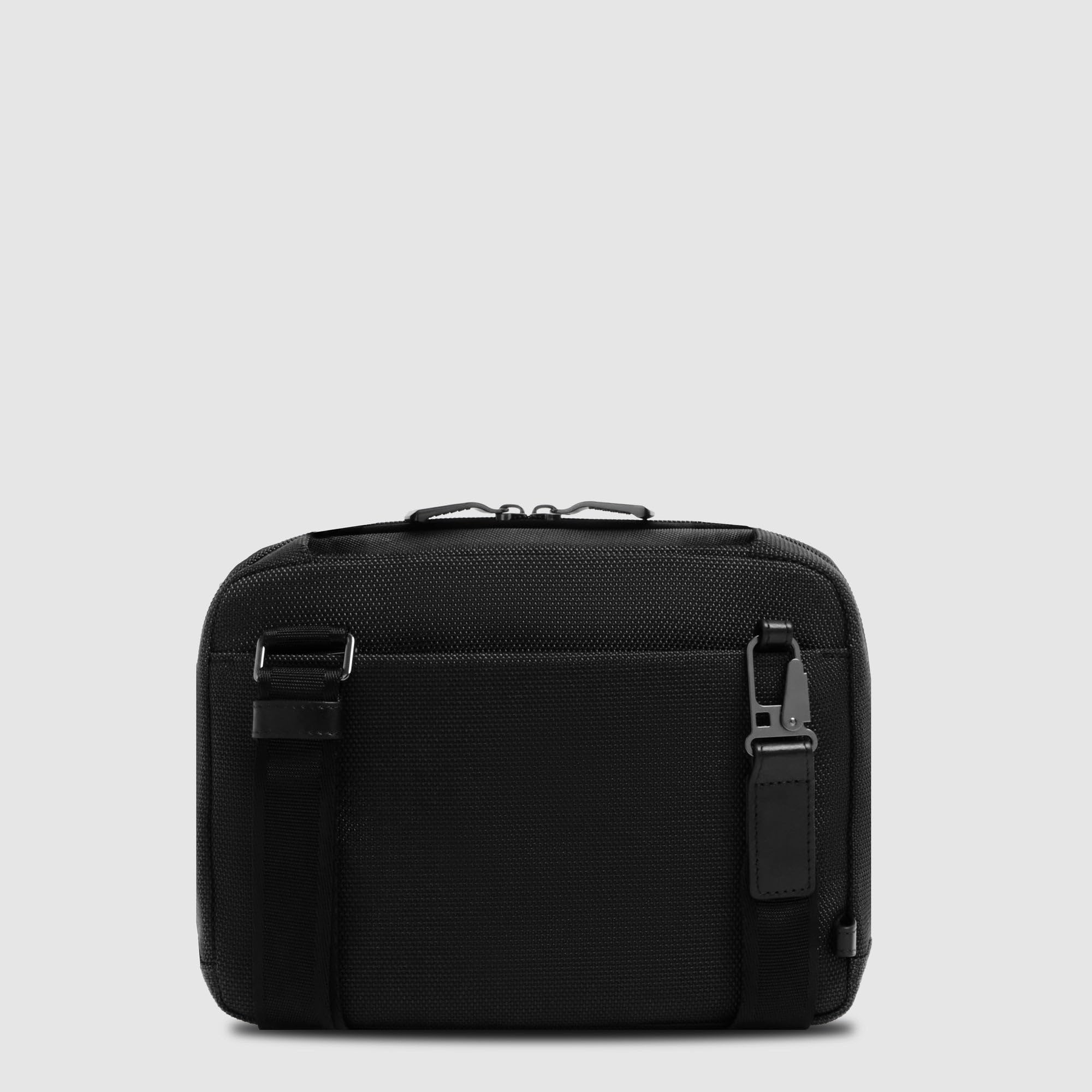 PIQUADRO - Tracolla Porta Tablet Mini in Pelle e Tessuto - Uomo