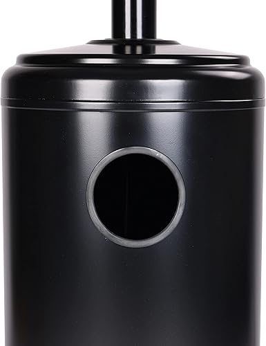 Miniatura 5 de Calentador de propano para exteriores de 48,000 BTU con ruedas, comercial y residencial, color negro