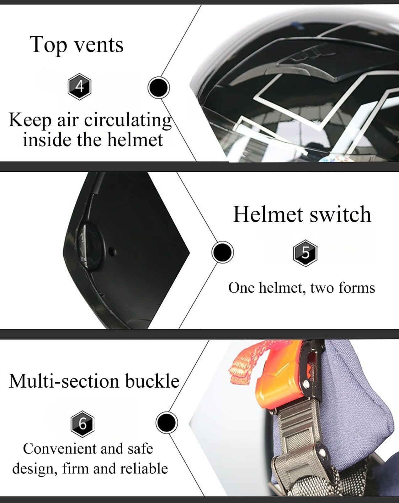 Modułowy Kask Motocyklowy ECE/DOT Zatwierdzony Wentylacja Składana Konstrukcja Kask Motocyklowy Dla Dorosłych Mężczyzn I Kobiet Integralny Kask Motocyklowy Do Jazdy Miejskie