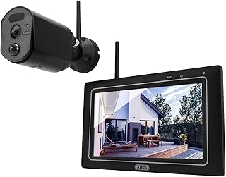 ABUS EasyLook BasicSet PPDF17000 Surveillance Camera + Portable Monitor with Touchscreen – Easy Handling, Alarm and Record…
