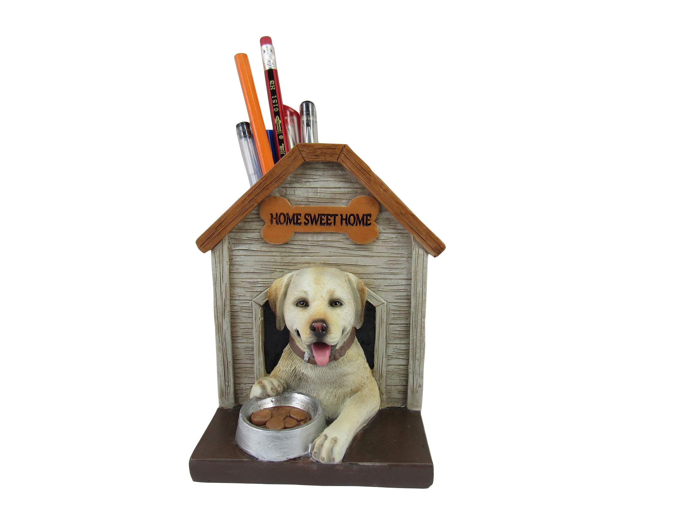 Organiseur de bureau décoratif chien pour rangement stylos