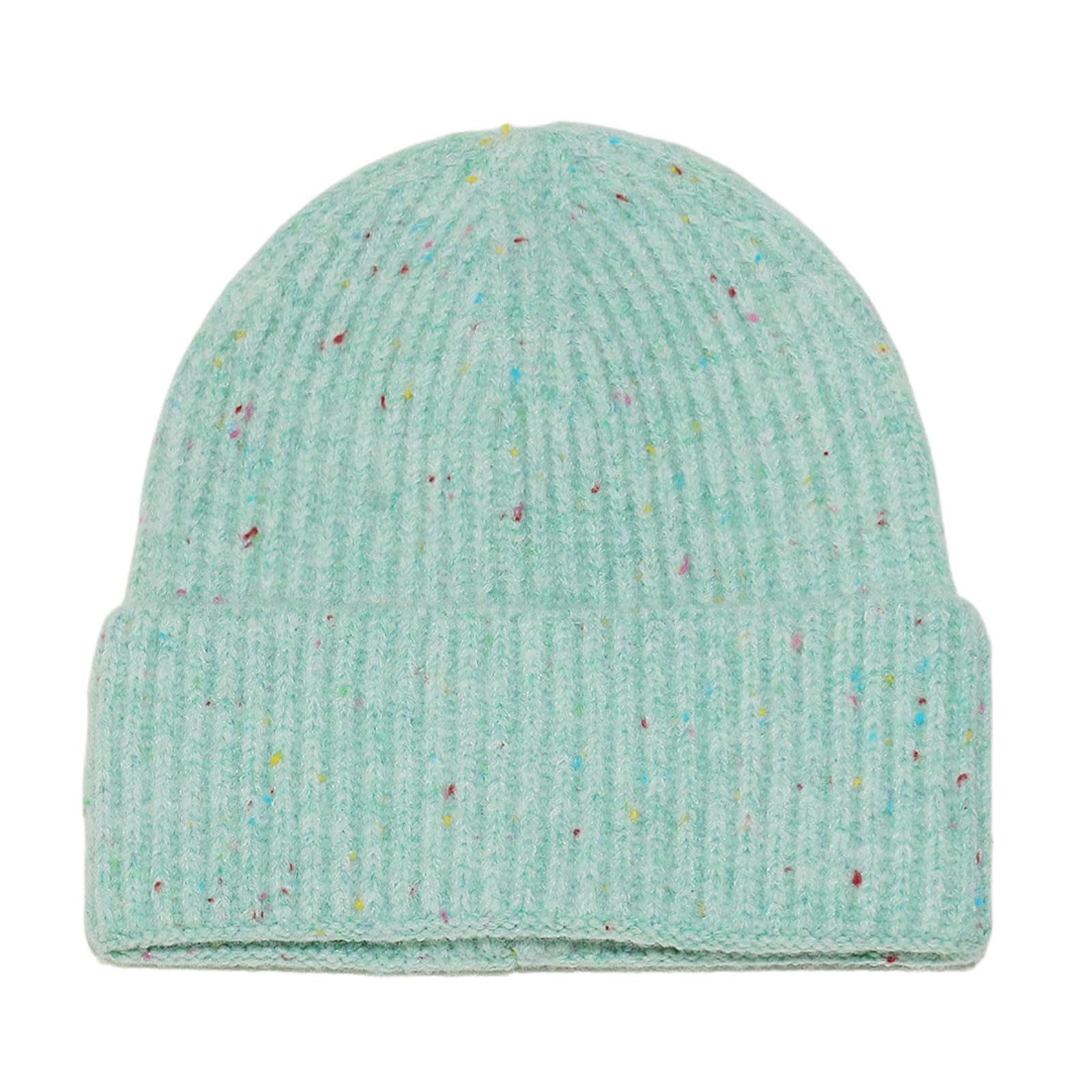 Gorro de punto multicolor CYUCHENC para paseos urbanos de invierno