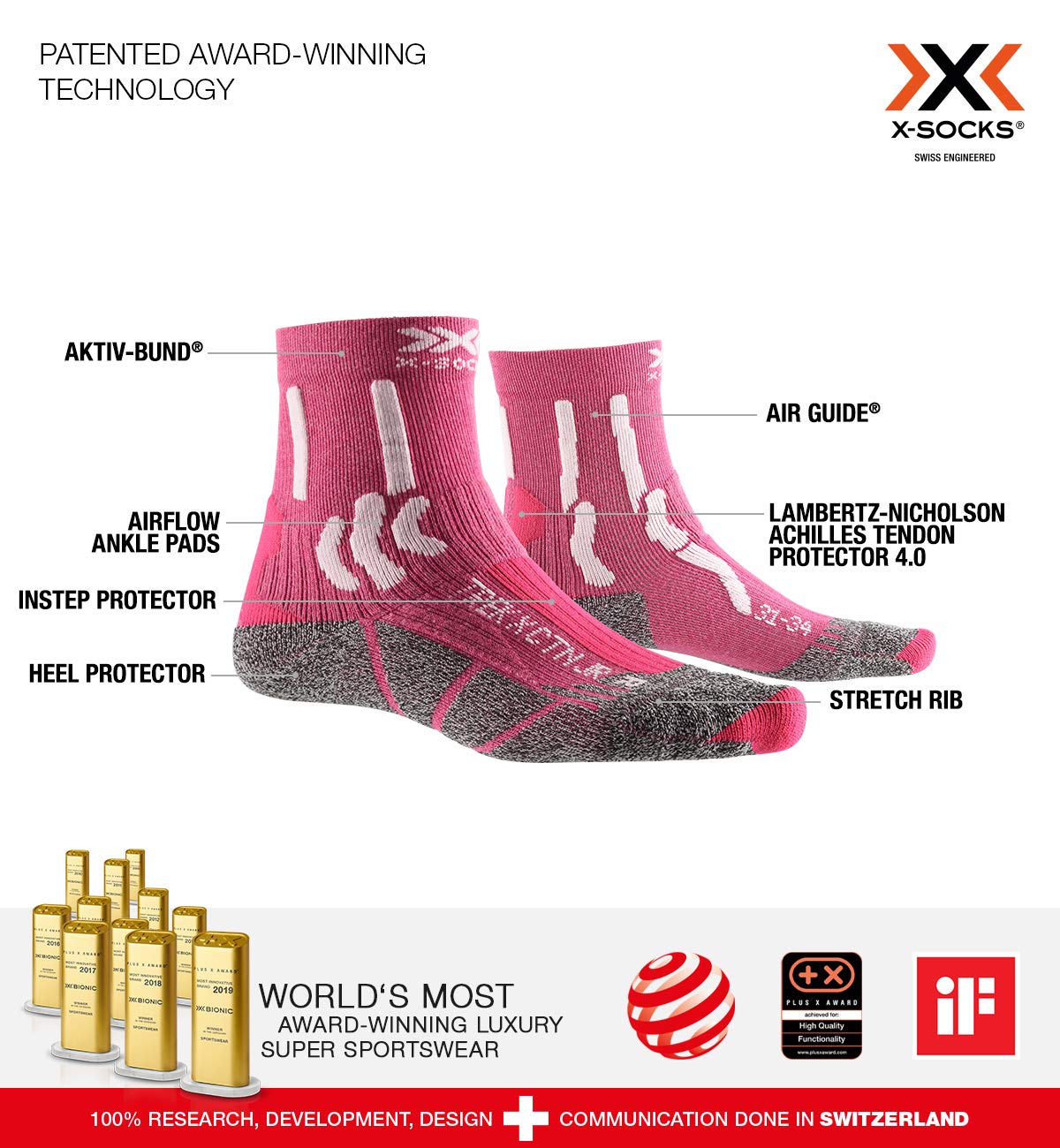 X-Bionic Trek X Ctn Jr Calcetines Unisex niños