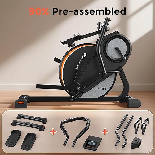 Miniatura 9 de YOSUDA Elliptical Exercise Machine, 3-in-1 (Elliptical + Cardio Climber + Stair Stepper) Elliptical Machine for Home with 45°Incline, 15.5 in