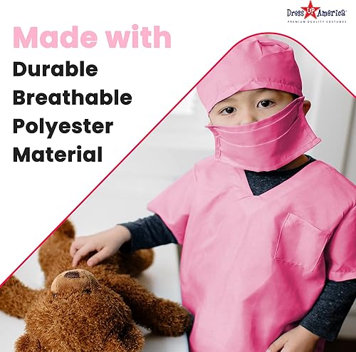 Miniatura 5 de Dress Up America Doctor Scrubs Para Niños - Disfraz de médico y enfermera para niños
