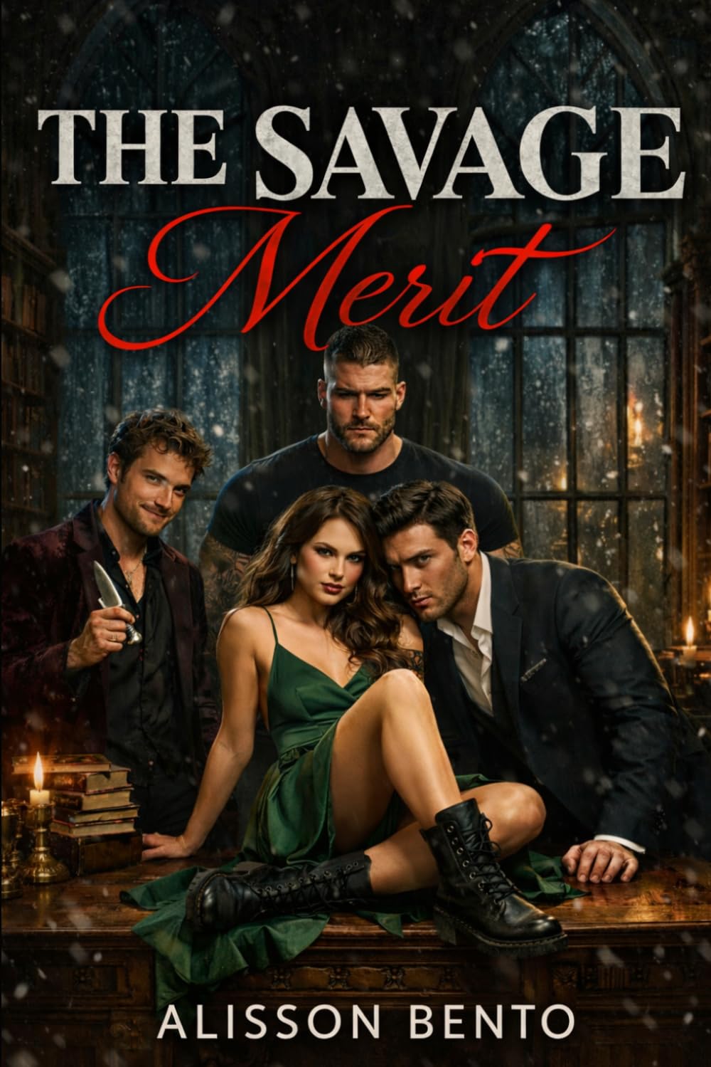 The Savage Merit: A Dark Reverse Harem Academia Romance (Empires of Ruin & Obsession)